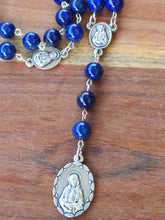 Load image into Gallery viewer, Lapis Lazuli Seven Sorrows of Mary Rosary (Servite Chaplet)