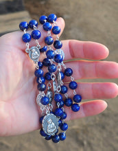 Load image into Gallery viewer, Lapis Lazuli Seven Sorrows of Mary Rosary (Servite Chaplet)