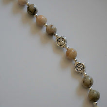 Load image into Gallery viewer, Divine Mercy Chaplet - Stone and Silver