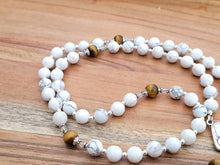 Load image into Gallery viewer, St. Joseph Rosary – Handcrafted Italian Silver Oxide & Natural Gemstone Rosary