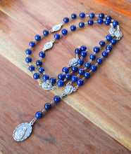 Load image into Gallery viewer, Lapis Lazuli Seven Sorrows of Mary Rosary (Servite Chaplet)
