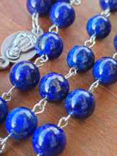 Load image into Gallery viewer, Lapis Lazuli Seven Sorrows of Mary Rosary (Servite Chaplet)
