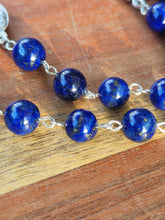 Load image into Gallery viewer, Lapis Lazuli Seven Sorrows of Mary Rosary (Servite Chaplet)
