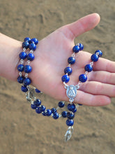 Load image into Gallery viewer, Lapis Lazuli Seven Sorrows of Mary Rosary (Servite Chaplet)
