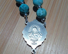 Load image into Gallery viewer, Heirloom Peruvian Turquoise &amp; Sterling Silver Rosary
