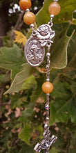 Load image into Gallery viewer, Yellow Jade Crystal Medugorje Peace Chaplet
